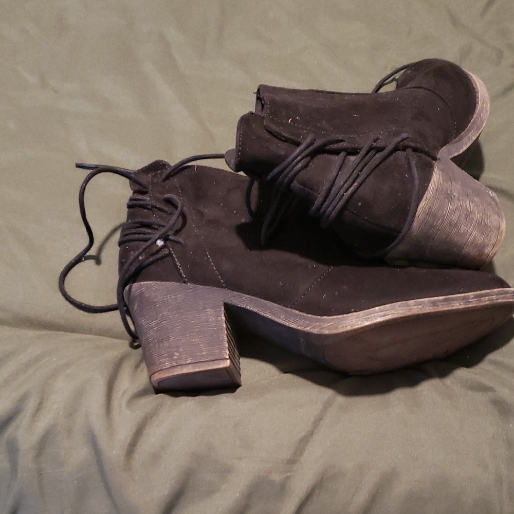 Black Suede Ankle Boots